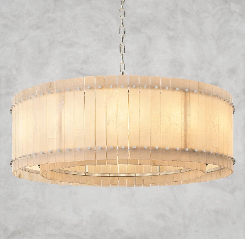 San Marco Alabaster Round Chandelier 22", 37", 48", 60"